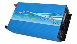 Преобразователь напряжения KongSolar KPC12/2000 с функцией зарядки (ИБП, реальный синус), фото 1