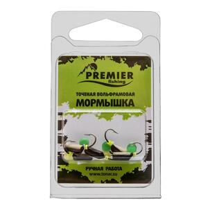 Мормышка вольфрам Столбик 3 с фосфором Кошачий глаз 372 (PR-M-372) Premier Fishing, фото 4
