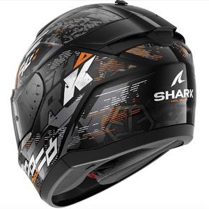 Шлем Shark RIDILL 2 MOLOKAI Black/Silver/Orange глянцевый S, фото 3