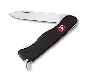 Нож Victorinox Sentinel (0.8413.3), 111мм, 4 ф., черный, фото 1