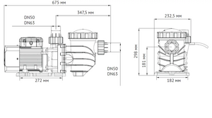 Насос для бассейна UNIPUMP JET POOL SPP 2000T, фото 2