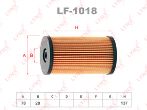 Фильтр топливный LYNXauto LF-1018. Для: AUDI A3 1.6D-2.0D 03-10 / TT 2.0D 08>, SKODA Octavia(1Z3) 1.6D-2.0D 04> / Superb(3T4) 1.6D-2.0D 08> / SKODA Yeti 1.6D-2.0D 09>, VW Caddy 1.6D-2.0D 04> / Eos 2.0D 06> / Jetta(162) 1.6D 11> / Passast 1.6D-2.0D 05> / T, фото 1