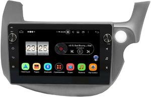 Штатная магнитола LeTrun BPX409-3186 для Honda Fit II 2008-2014 на Android 10 (4/32, DSP, IPS, с голосовым ассистентом, с крутилками) (темно-серая), фото 1