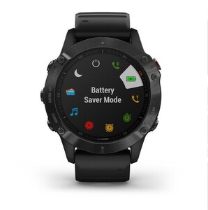 Черные часы Garmin Fenix 6 PRO Wi-Fi NFC с черным ремешком, фото 7