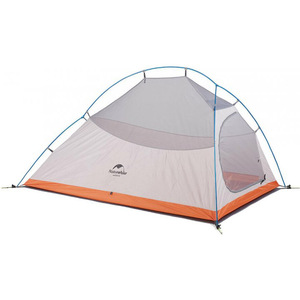 Палатка Naturehike Cloud UP II 210T NH17T001-T двухместная с ковриком, оранжевая, фото 2