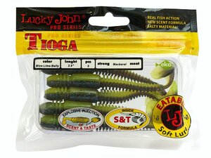 Виброхвосты съедоб. искусст. LJ Pro Series TIOGA 3.9in (10.00)/T53 5шт., фото 4
