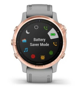 Garmin Fenix 6S Sapphire розовое золото с серым ремешком, фото 6
