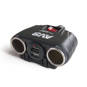 Разветвитель прикуривателя AVS CS230U, 12/24 В, 120 Вт, чёрный, фото 7