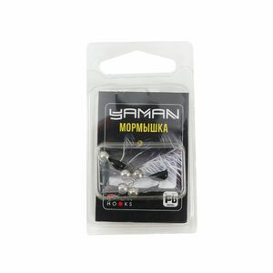 Мормышка безнасад. ЯМАН "Банан" черный, d-3,5 мм, вес 0,7 г, шарик никелированный (уп. 5 шт.), фото 10