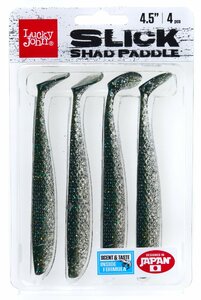 Виброхвосты LJ 3D Series SLICK SHAD PADDLE 4.5in (11.40)/Z11 4шт., фото 4