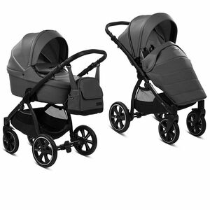 Коляска 2 в 1 Noordi Fjordi Sport Leather Shadow Grey NEW с термолюлькой, фото 1