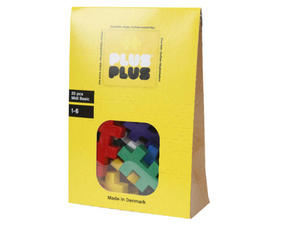 Развивающий конструктор Plus-Plus Midi 20 Basic, 20 деталей, 10 базовых цветов, фото 1