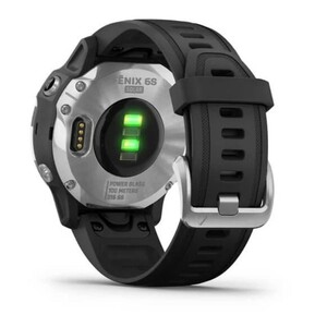 Garmin Fenix 6s Solar серебристый с черным ремешком, фото 7