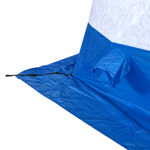 Палатка зимняя куб СЛЕДОПЫТ 2,1 х2,1 м, Oxford 210D PU 1000, S по полу 4,4 кв.м, цвет синий/белый с принтом, фото 4