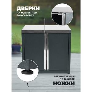 Модуль уличной кухни SMART-900 Шкаф (HS-KU01-SH900) Helios, фото 17