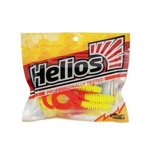Твистер Din 3,11"/7,9см Acid lemon & Red 6шт. (HS-33-029) Helios (0), фото 2