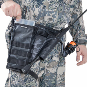 Сумка рыболовная поясная "Yaman" Fishing Pocket Hip, 30х22х6 см, цв.сер.камуфляж + 1 кор. LUNO 18, фото 11