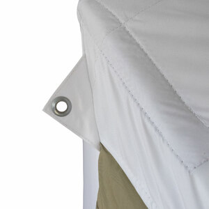 Палатка зимняя куб СЛЕДОПЫТ Premium 1,8х1,8 м, S по полу 3,2 кв.м, 3 слоя, цвет оливковый/белый, фото 11