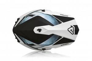 Шлем Acerbis LINEAR White/Light-Blue S, фото 6