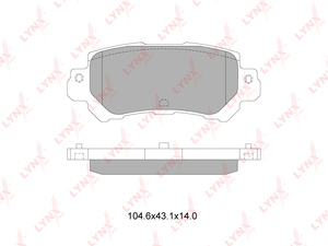 Колодки тормозные задние LYNXauto BD-5126. Для: Mazda, Мазда, CX-5 2.0-2.2D 11>., фото 2