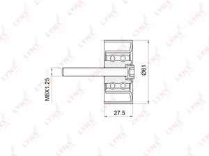 Ролик направляющий / ГРМ LYNXauto PB-3027. Для: CHEVROLET Aveo 1.4-1.6 08> / Cruze 1.6-1.8 09> / Orlando 1.8 11>, OPEL Astra G/H 1.6-1.8 00> / Astra J 1.6 09> / Corsa D 1.6 07> / Insignia 1.6-1.8 08> / Meriva 1.6 05-10 / Mokka 1.6-1.8 12> / Vectra C 1.6-1, фото 1