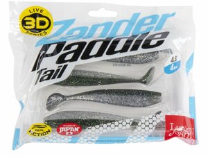Виброхвосты LJ 3D Series ZANDER PADDLE TAIL 4.8in (12.00)/Z11 4шт., фото 4