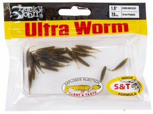 Слаги съедобные искусственные LJ Pro Series ULTRA WORM 1,0in (02.54)/PA03 20шт., фото 4