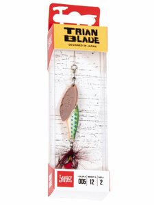 Блесна вращ. Lucky John TRIAN BLADE LONG 12.0г 005 в блистере, фото 3