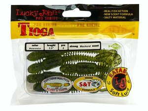 Виброхвосты съедобные LJ Pro Series TIOGA 3.9in (10.00)/PA01 5шт., фото 4