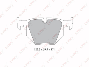 Колодки тормозные задние LYNXauto BD-1403. Для: Bmw, БМВ, 3(E46) 2.5-3.0 99-05 / 7(E38) 2.5D-5.0 95-01 / X3(E83) 2.0-3.0D 04 / X5(E53) 3.0-4.8 00, Land Rover, Ленд Ровер, Range Rover(Рендж Ровер) III., фото 2