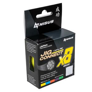 Шнур JIG CONNECT X8 PE Multicolor 150m #0.8, 0.14mm 8.7кг/14.7LB (T-N-JC-X8-0.14-150-M) NISUS, фото 7