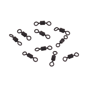 Вертлюг Namazu Pro ROLLING RIBBED SWIVEL, латунь, цв. Carbon, р. 7, test-14 кг (уп. 10 шт.), фото 4
