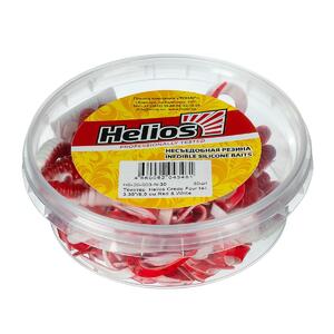 Твистер несъедоб. Credo Four tail 3,35"/8,5 см Red & White 30шт. (HS-20-003-N-30) Helios, фото 2