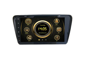 Штатная магнитола CARMEDIA QR-1019 DVD Skoda Octavia A7 2013+ (поддержка штатных настроек), фото 3