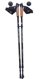 Телескопические палки для скандинавской ходьбы KAISER SPORT NORDIC WALKING BLACK, фото 1