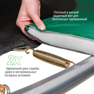 Батут UNIX Line SUPREME BASIC 16 ft (green), фото 10