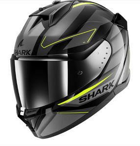 Шлем Shark D-SKWAL 3 SIZLER Black/Anthracite/Yellow M (глянцевый), фото 1