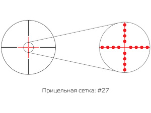 Прицел Gaut Amber 4x36, сетка 27 (Mil-Dot), фото 6