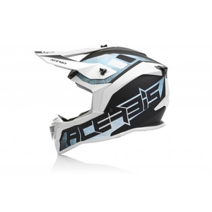 Шлем Acerbis LINEAR White/Light-Blue XS, фото 2