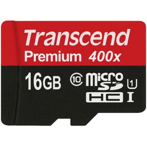 Карта памяти MicroSDHC 16GB Transcend Class10 Premium 400x, фото 1
