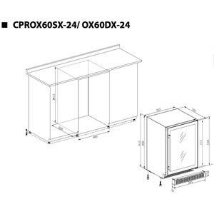 Винный шкаф Temptech CPROX60SX-24, фото 1