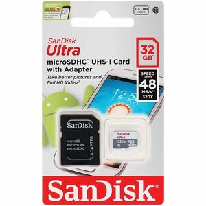 Карта памяти microSDHC 32Gb SanDisk Ultra UHS-I, фото 1
