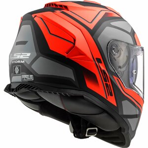 Мотошлем LS2 FF800 STORM II TRACKER (черно-красный глянцевый, BLACK RED, L), фото 2