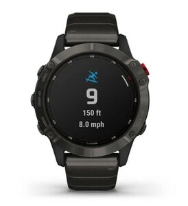 Garmin Fenix 6 PRO Solar титановый DLC карбон с DLC титановым ремешком, фото 6