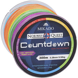 Плетеный шнур Mikado NORWAY QUEST COUNTDOWN 0,30 (300 м)-29,70 кг., фото 2