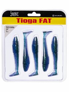 Виброхвосты съедоб. искусст. LJ Pro Series TIOGA FAT 3.9in (10.00)/Z13 5шт., фото 4