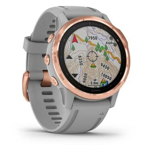 Garmin Fenix 6S Sapphire розовое золото с серым ремешком, фото 2