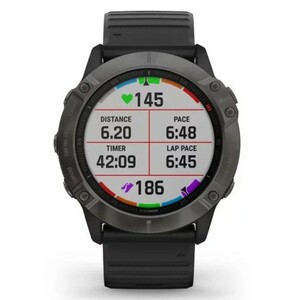 Garmin Fenix 6X Sapphire серый DLC с черным ремешком, фото 5