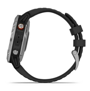 Garmin Fenix 6 Solar серебристый с черным ремешком, фото 9