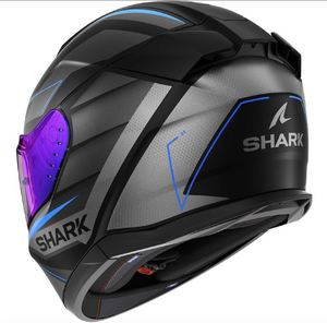 Шлем Shark D-SKWAL 3 SIZLER Black/Anthracite/Blue S (матовый), фото 2